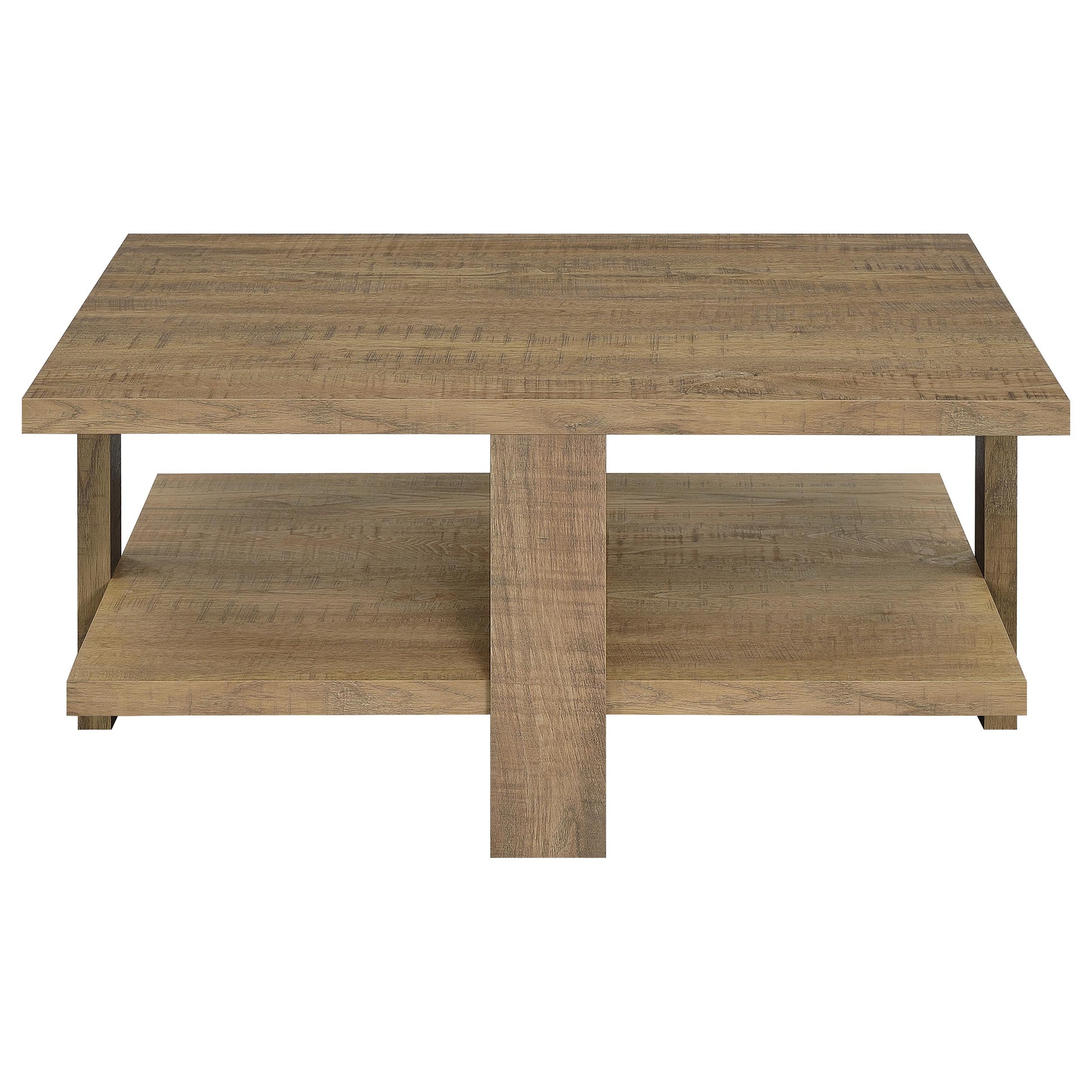 Dawn 2-piece Round Coffee and End Table Set Mango Brown
