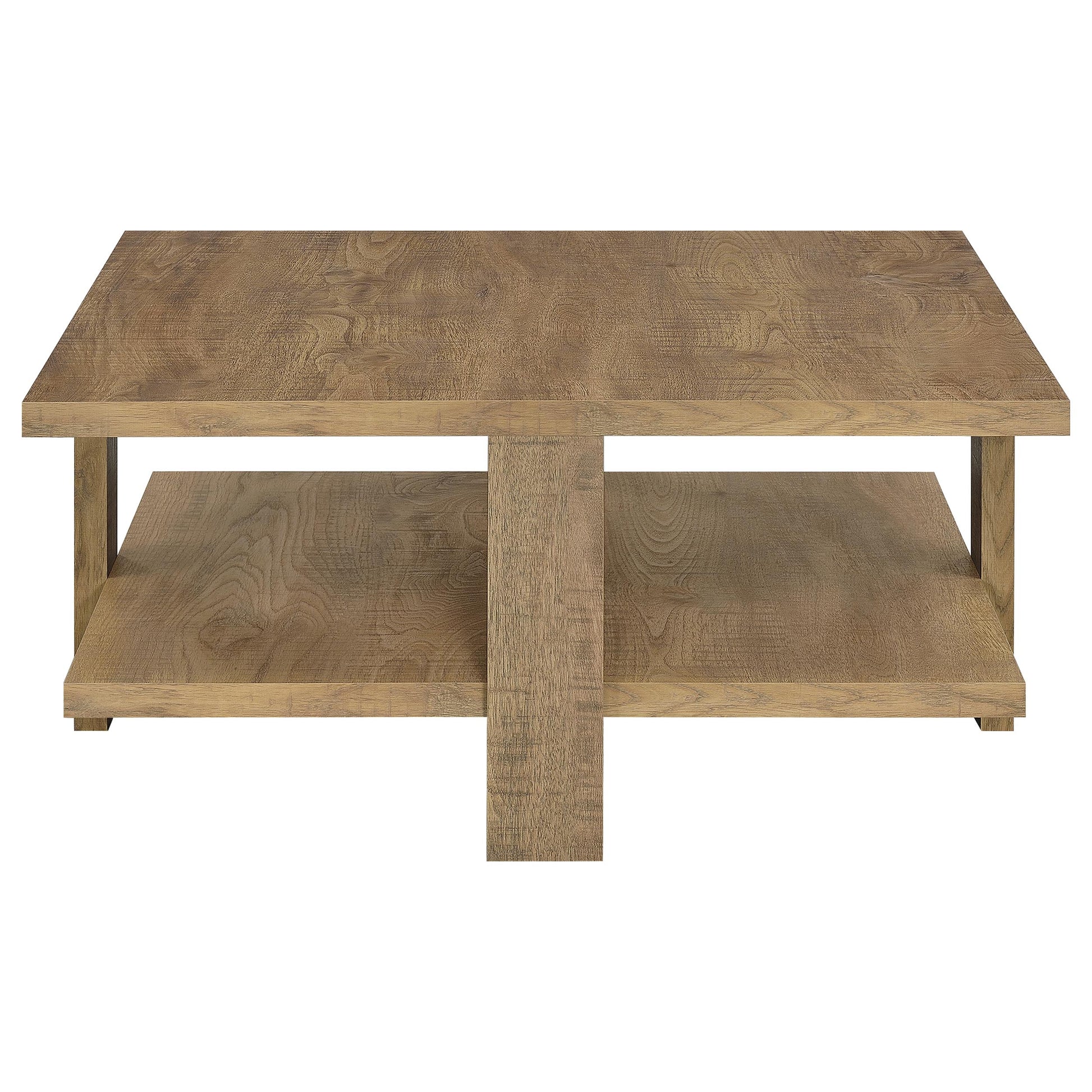 Dawn 2-piece Round Coffee and End Table Set Mango Brown