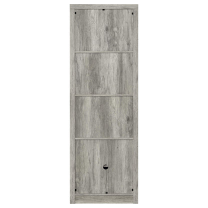 Burke 4-shelf Engineered Wood Media Tower Grey Driftwood