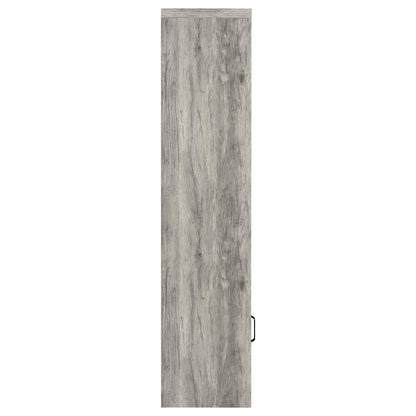 Burke 4-shelf Engineered Wood Media Tower Grey Driftwood