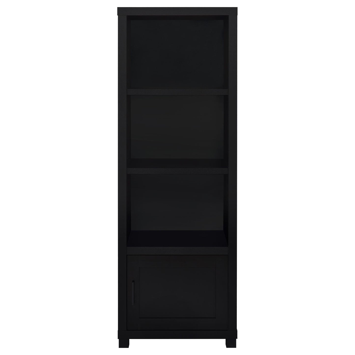 Sachin 3-shelf Engineered Wood Media Tower Black