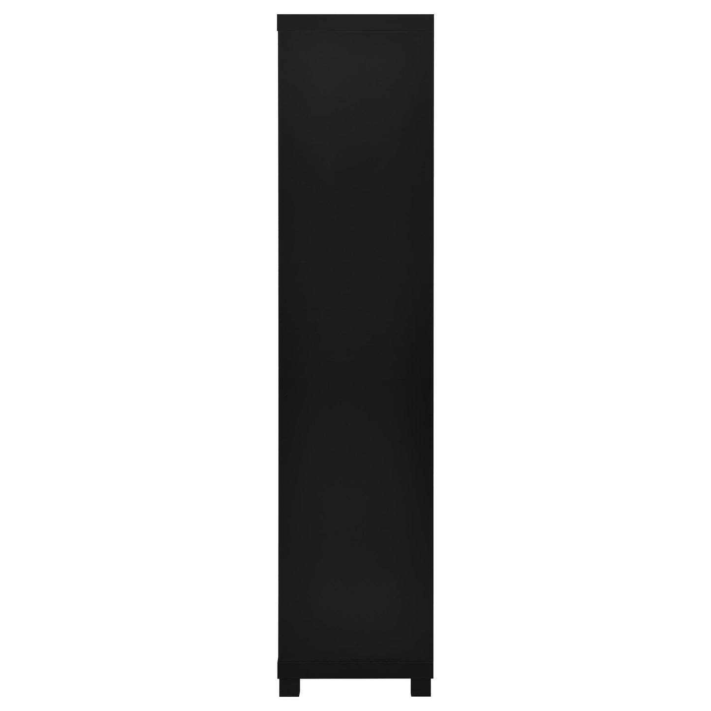 Sachin 3-shelf Engineered Wood Media Tower Black