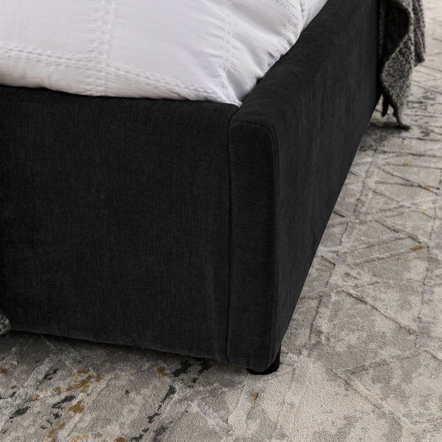 Storage Upholstered Hydraulic Platform Bed With Integrated Headboard - The Sleep Loft - Online Mattress Showroom NYC