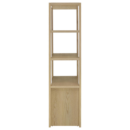 Laurelton 3-shelf Media Tower Tall Pier Cabinet Light Oak