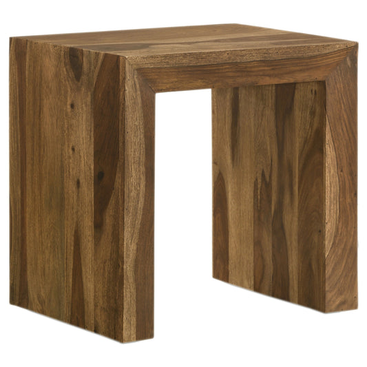Odilia Rectangular Solid Wood End Table Auburn - The Sleep Loft - Online Mattress Showroom NYC