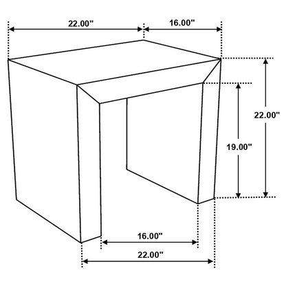 Odilia Rectangular Solid Wood End Table Auburn
