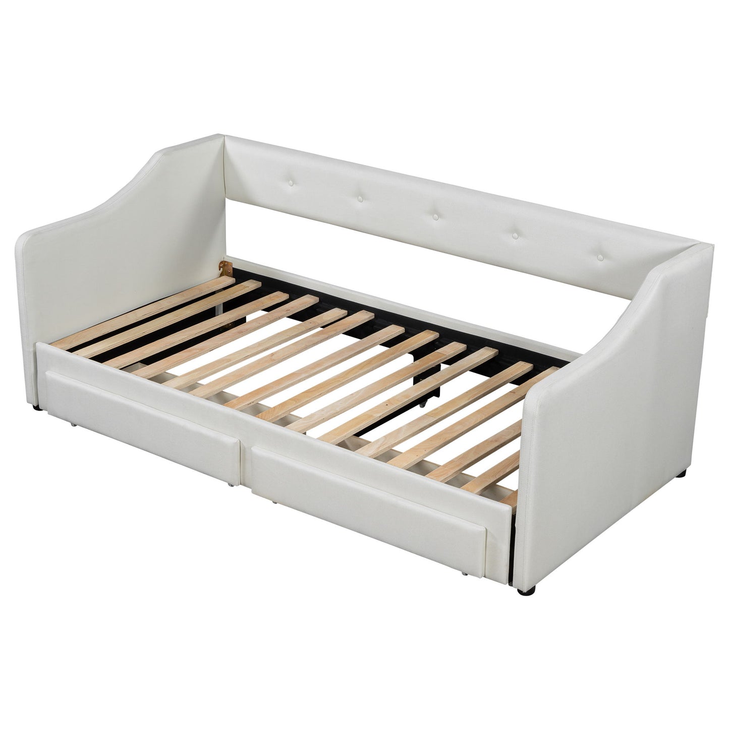 Upholstered Daybed With 2 Drawers - The Sleep Loft - Online Mattress Showroom NYC