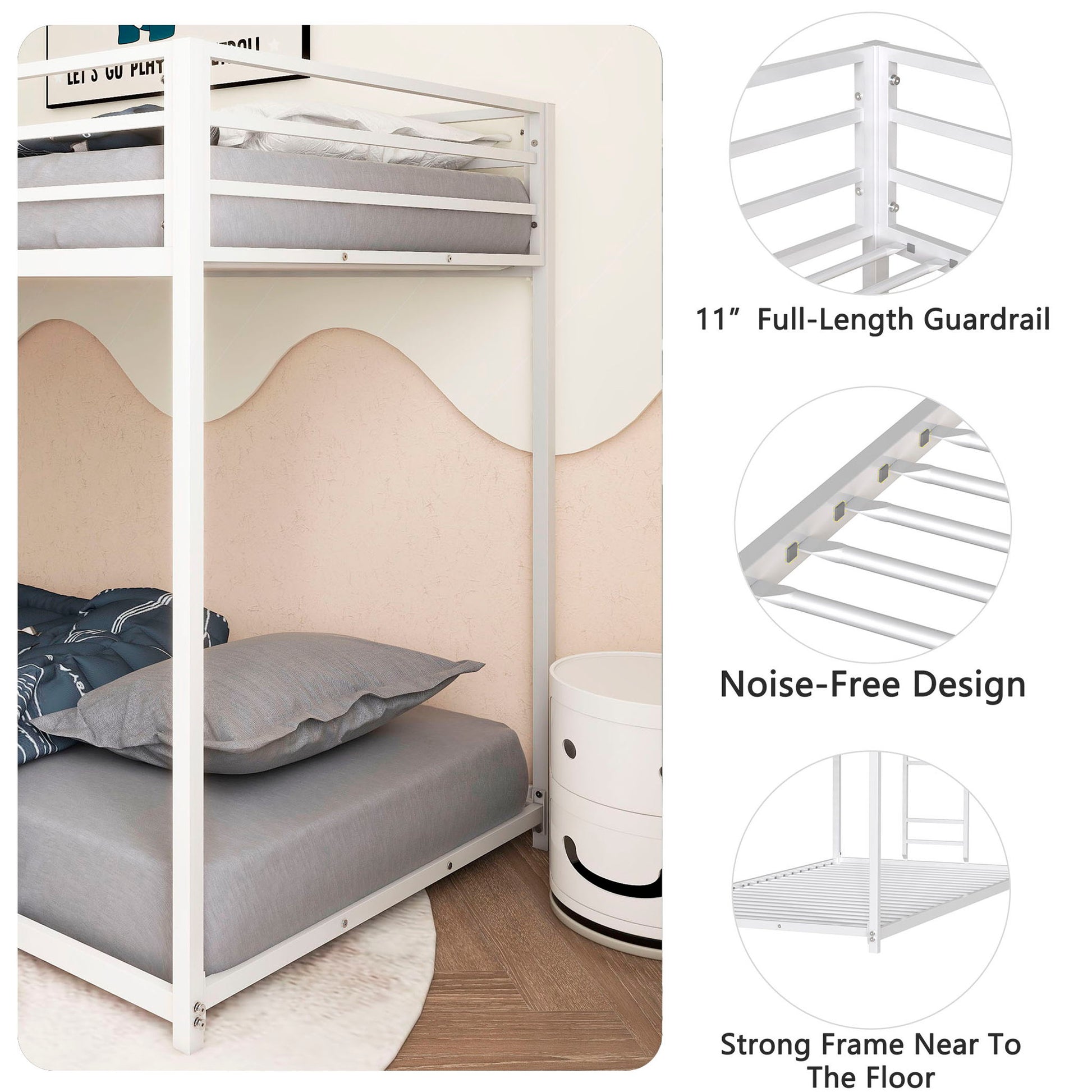 Adam - Metal Bunk Bed - The Sleep Loft - Online Mattress Showroom NYC
