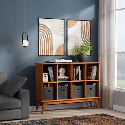 Draper - Handcrafted Low Bookcase - The Sleep Loft - Online Mattress Showroom NYC