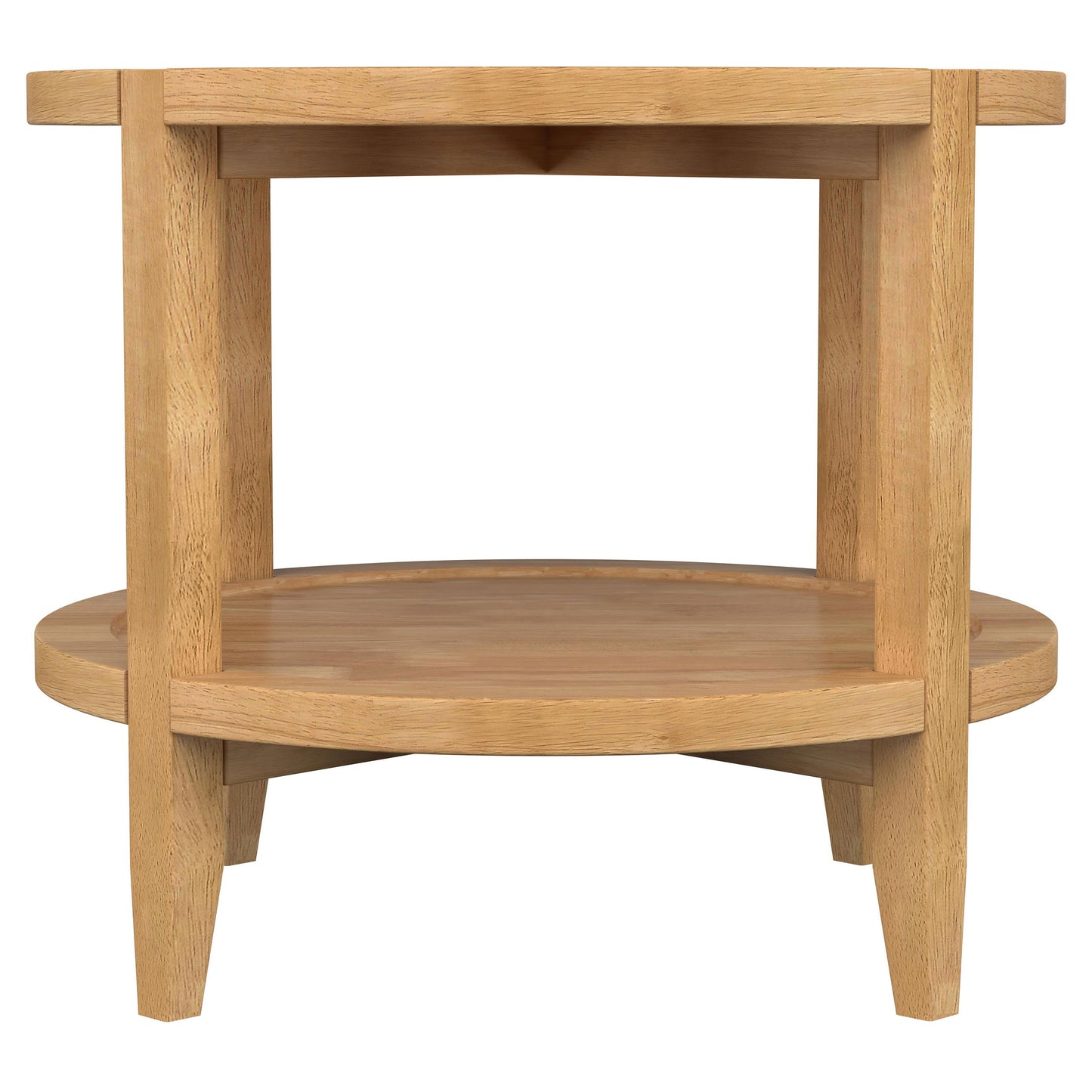 Camillo 3-piece Round Coffee and End Table Set Maple 