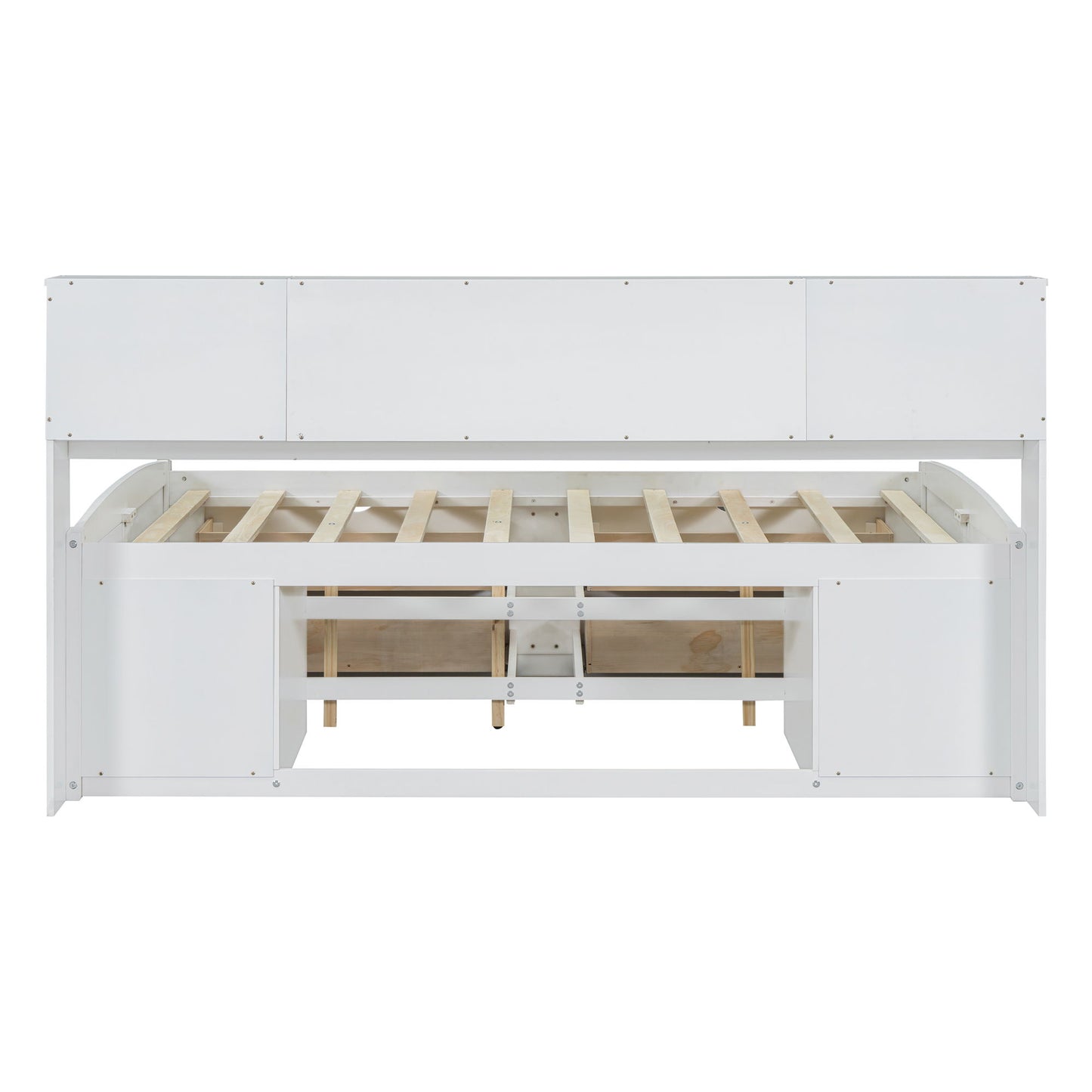 Daybed With 2 Bedside Cabinets, Upper Shelves And 4 Drawers - The Sleep Loft - Online Mattress Showroom NYC
