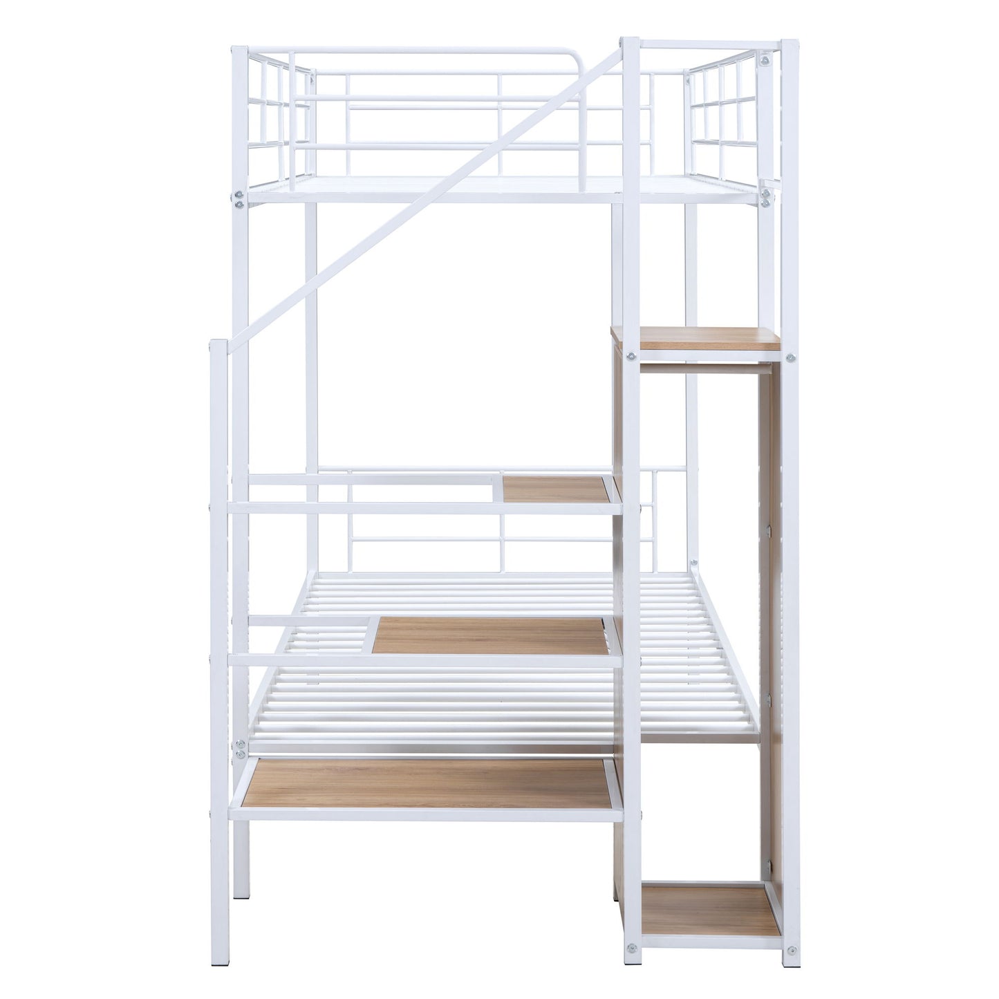 Bunk Bed With Lateral Storage Ladder And Wardrobe - The Sleep Loft - Online Mattress Showroom NYC
