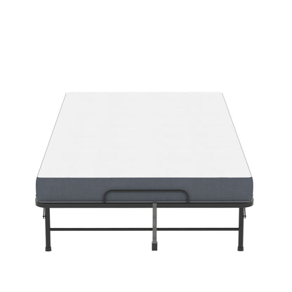 Twin Wide Folding Bed For Tall People, Extra Long & Wide Rollaway With Memory Foam, Heavy-Duty Capacity Guest, Spacious Portable Cot - Black - The Sleep Loft - Online Mattress Showroom NYC