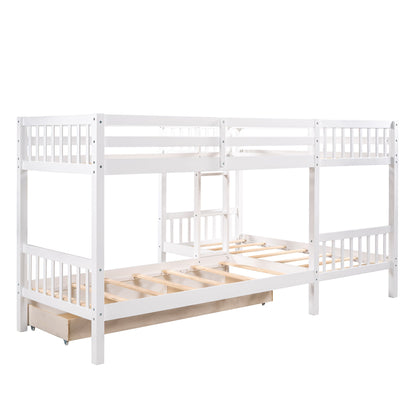 L Shaped Bunk Bed With Drawers - The Sleep Loft - Online Mattress Showroom NYC