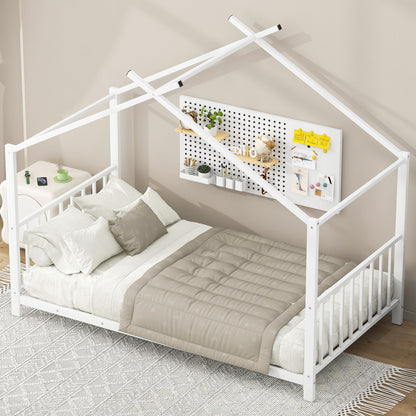 Metal House Platform Bed With Modern Design And Durable Frame - The Sleep Loft - Online Mattress Showroom NYC