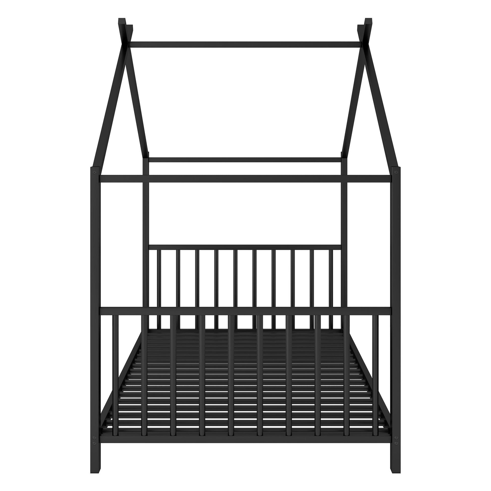 Metal House Platform Bed With Modern Design And Durable Frame - The Sleep Loft - Online Mattress Showroom NYC