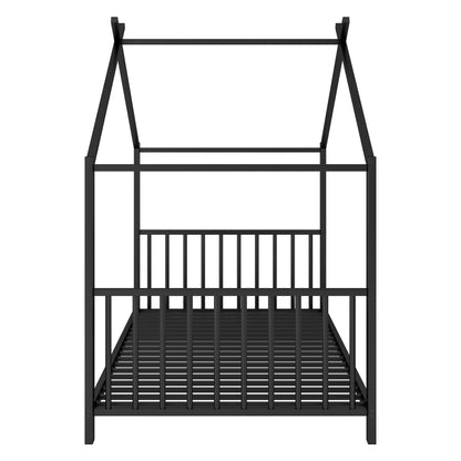Metal House Platform Bed With Modern Design And Durable Frame - The Sleep Loft - Online Mattress Showroom NYC