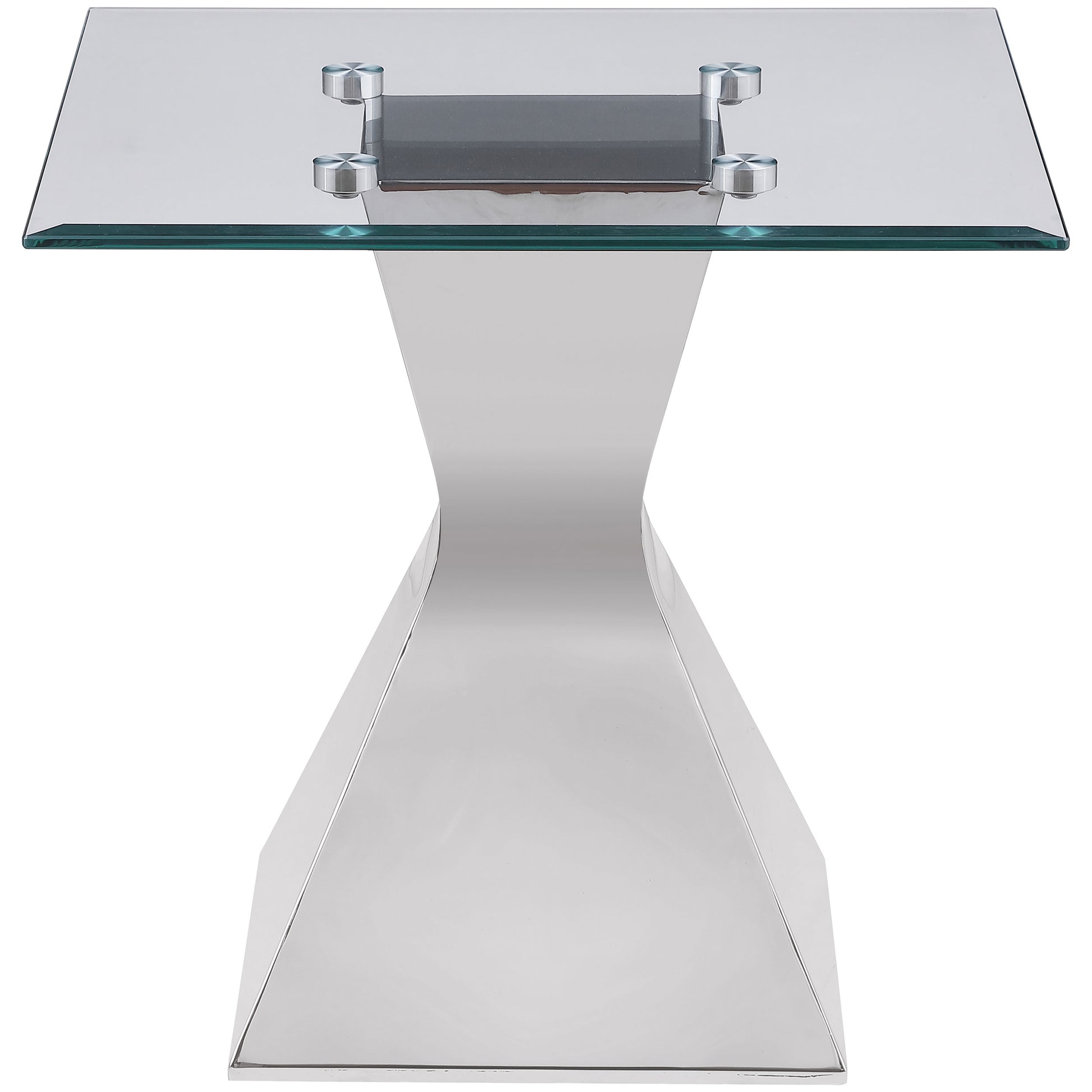 Jenny 2-piece Rectangular Coffee and End Table Set Chrome