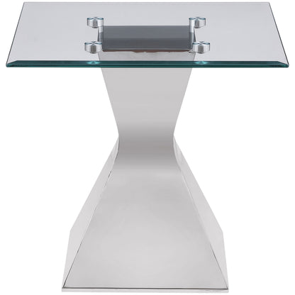 Jenny 2-piece Rectangular Coffee and End Table Set Chrome