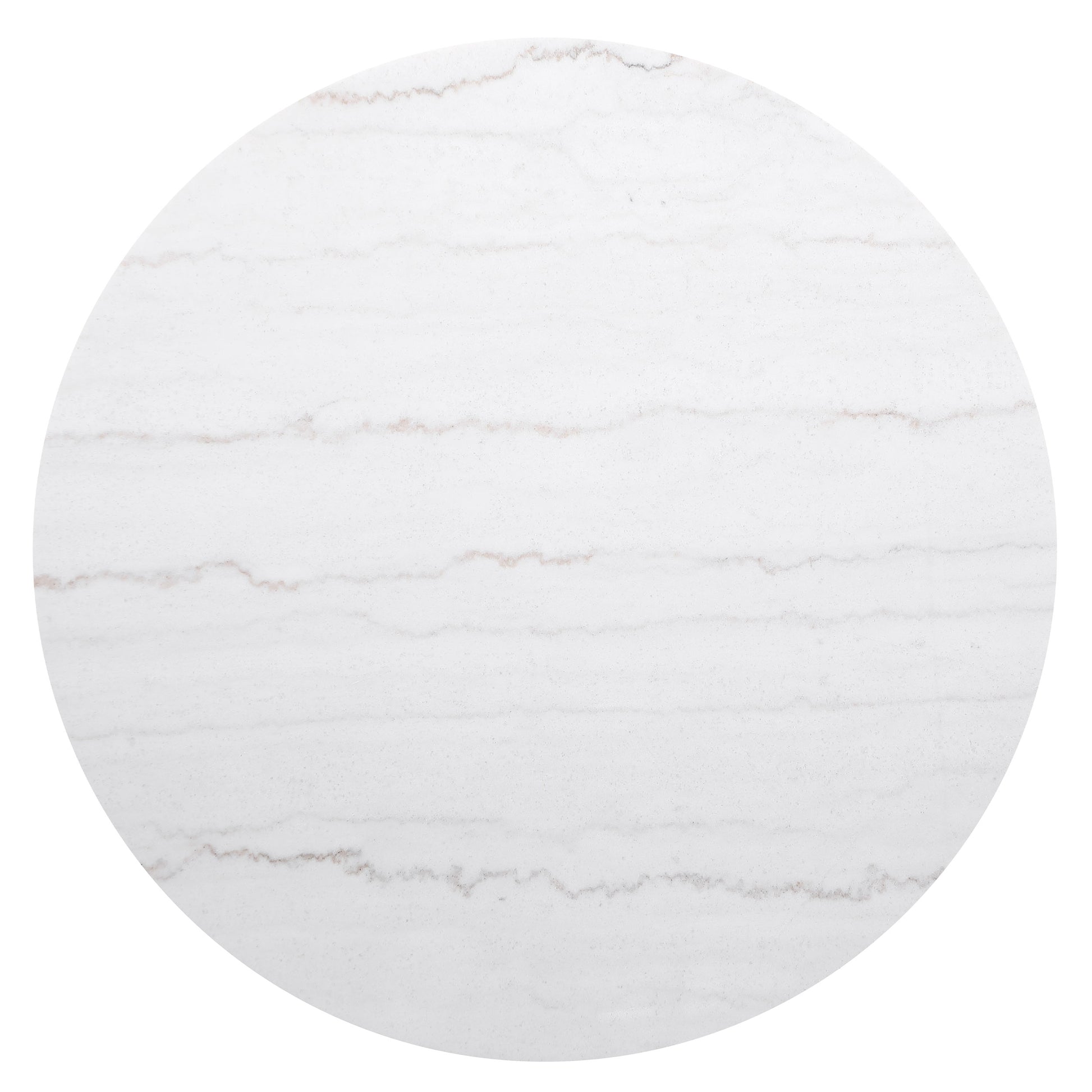 Jason Round White Marble Top Coffee Table Charcoal