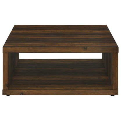 Frisco Square Engineered Wood Coffee Table Dark Pine