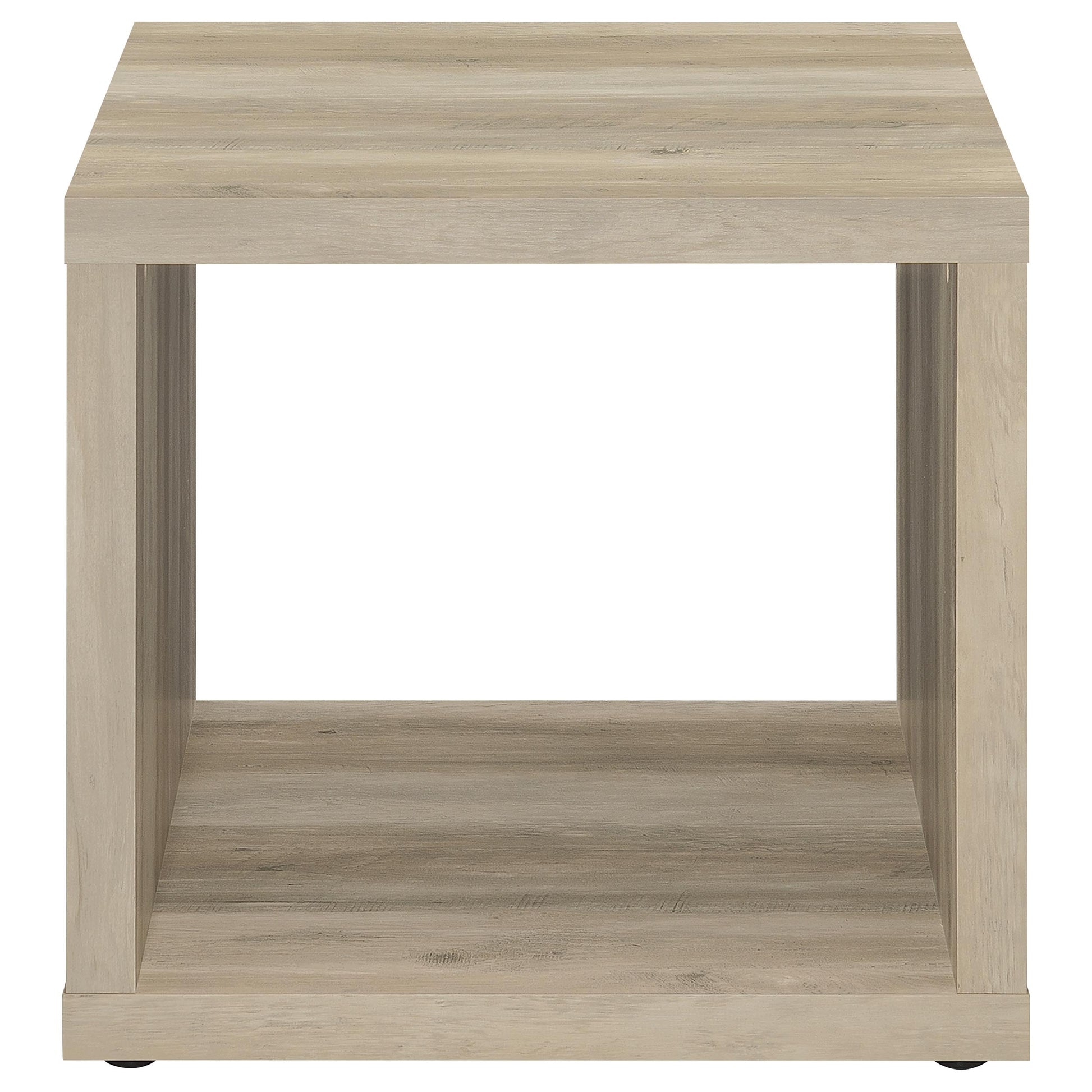 Frisco 2-piece Coffee and End Table Set Distressed Pine