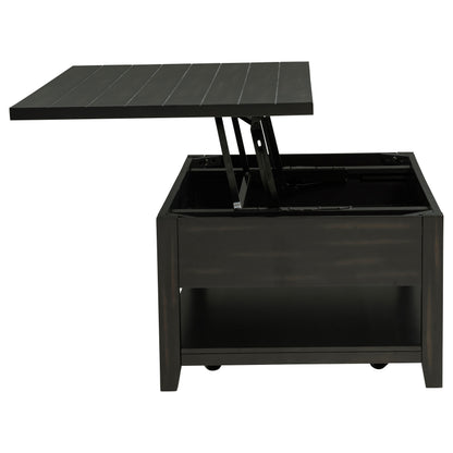 Payne 48-inch Mobile Lift Top Coffee Table Distressed Java
