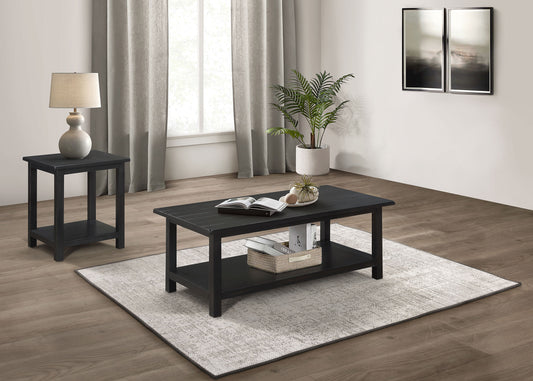 Payne 2-piece Coffee and End Table Set Distressed Java - The Sleep Loft - Online Mattress Showroom NYC