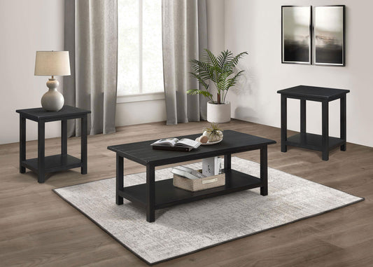 Payne 3-piece Coffee and End Table Set Distressed Java - The Sleep Loft - Online Mattress Showroom NYC