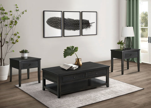 Concord 3-piece Coffee and End Table Set Distressed Java - The Sleep Loft - Online Mattress Showroom NYC