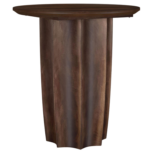 Cayenne Solid Mango Wood Accent Side End Table Walnut - The Sleep Loft - Online Mattress Showroom NYC