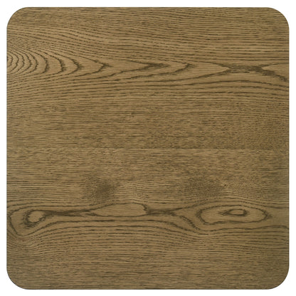 Castlewood Engineered Wood Accent Side End Table Brown Oak