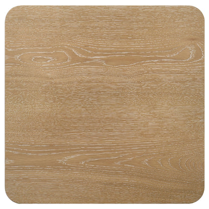Castlewood Engineered Wood Accent Side End Table Light Oak