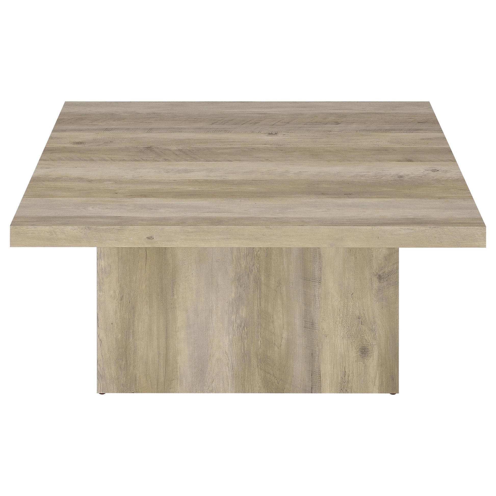 Devar 2-piece Square Coffee End Table Set Distressed Pine