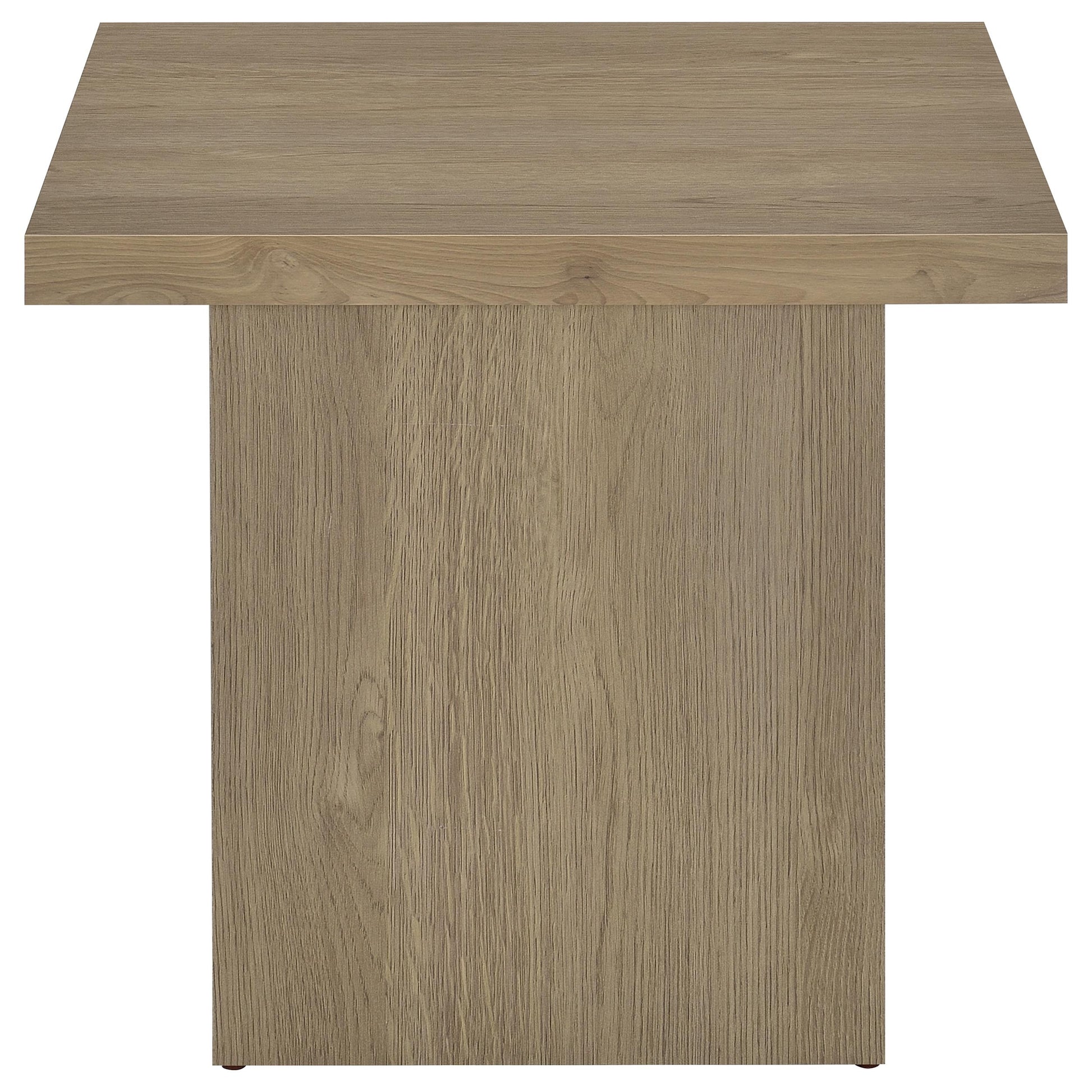 Devar 3-piece Square Cocktail Coffee End Table Set Latte