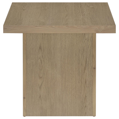 Devar 3-piece Square Cocktail Coffee End Table Set Latte