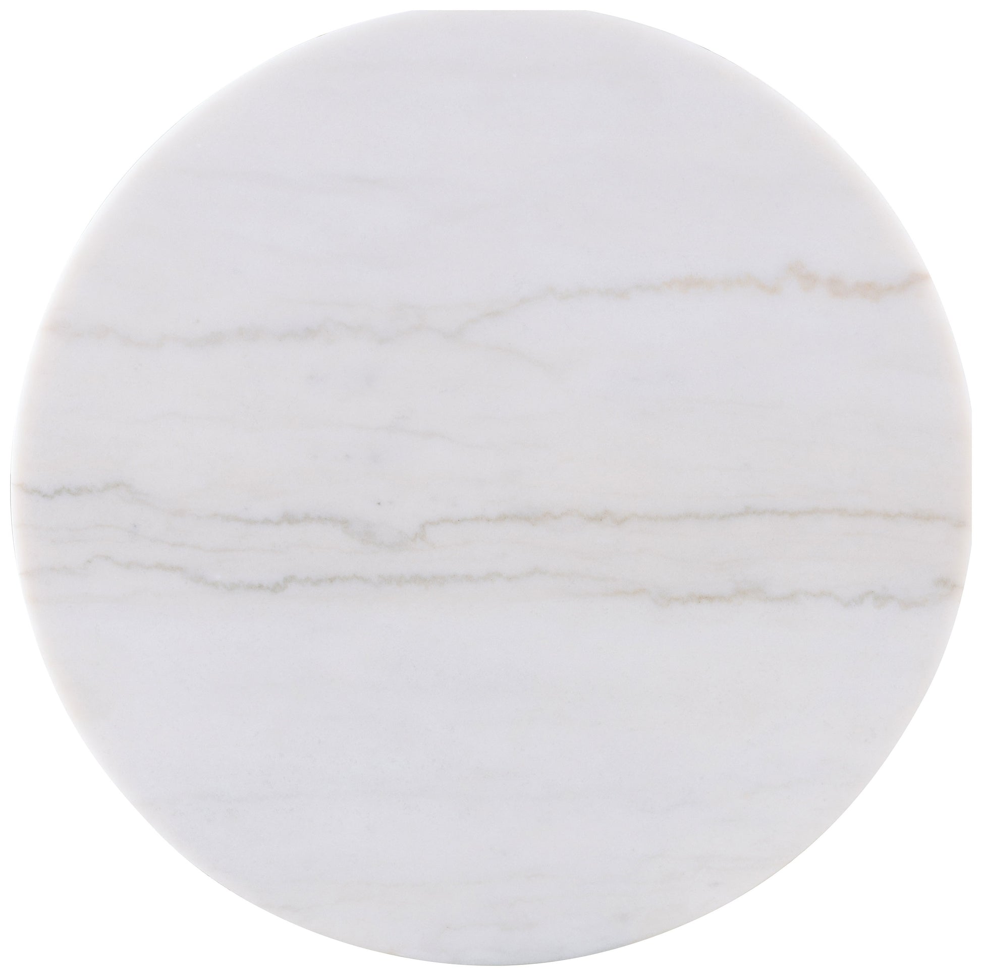 Jason 2-piece Round White Marble Coffee Table Set Greige