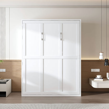 Queen Murphy Bed, Foldable Wall Bed, Space Saving Design For Bedrooms - White - The Sleep Loft - Online Mattress Showroom NYC