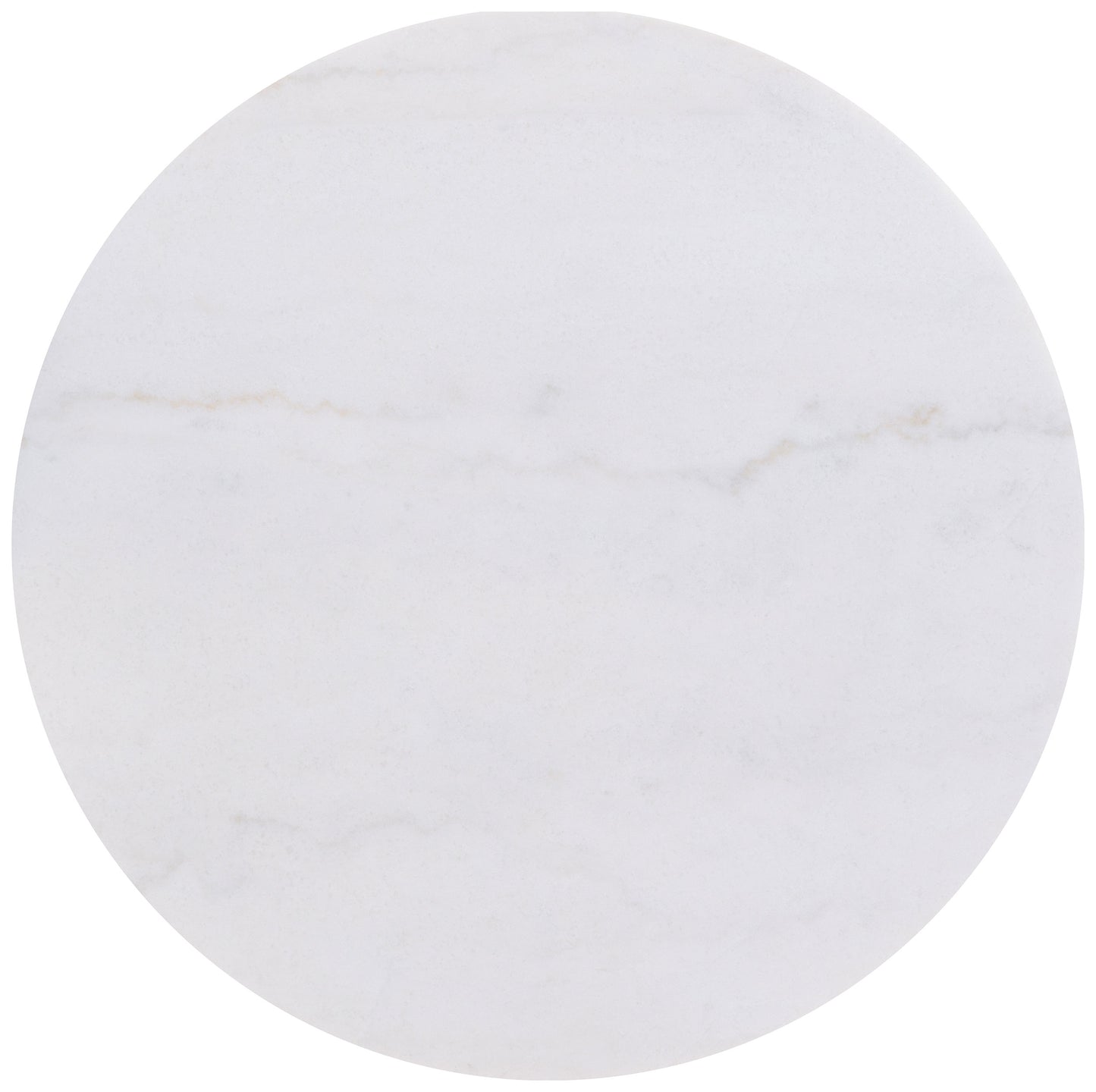 Jason 3-piece Round White Marble Coffee Table Set Honey Brown