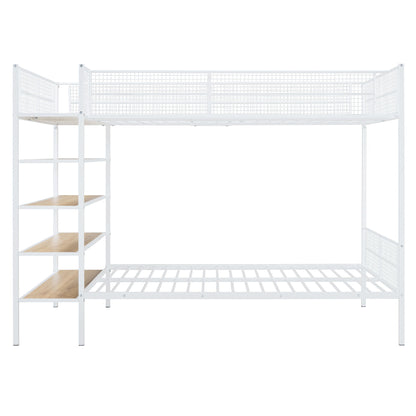 Bunk Bed With 5 Tier Shelves - The Sleep Loft - Online Mattress Showroom NYC
