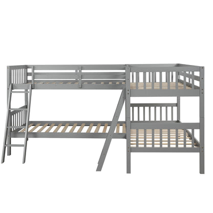 L Shaped Bunk Bed With Ladder - The Sleep Loft - Online Mattress Showroom NYC