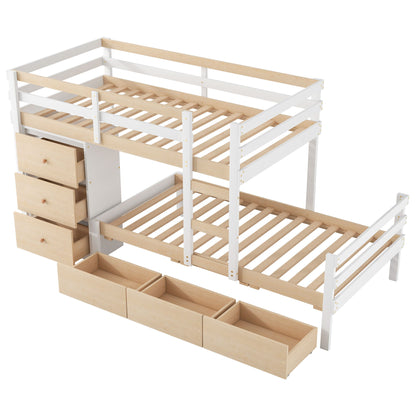 Loft Bunk Bed With Drawers And Ladder - The Sleep Loft - Online Mattress Showroom NYC