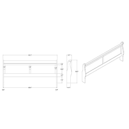 Charlston - Modern Sleigh Design Bed With LED - The Sleep Loft - Online Mattress Showroom NYC