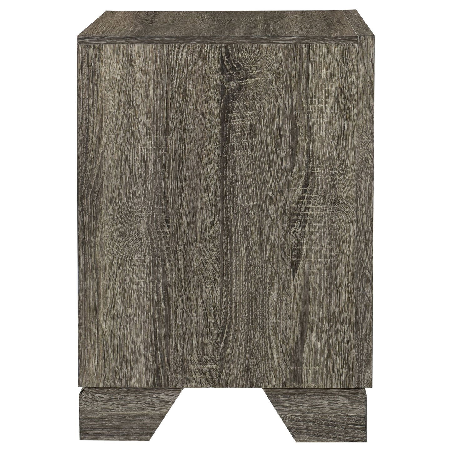 Funston - 2 Drawer Nightstand - Brown Oak - The Sleep Loft - Online Mattress Showroom NYC