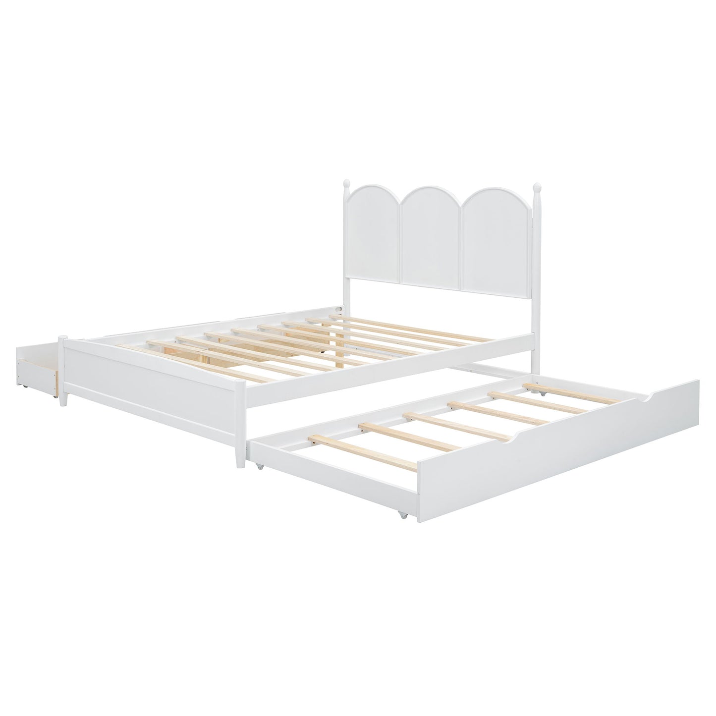 Platform Bed With With 2 Big Drawers And Trundle - The Sleep Loft - Online Mattress Showroom NYC