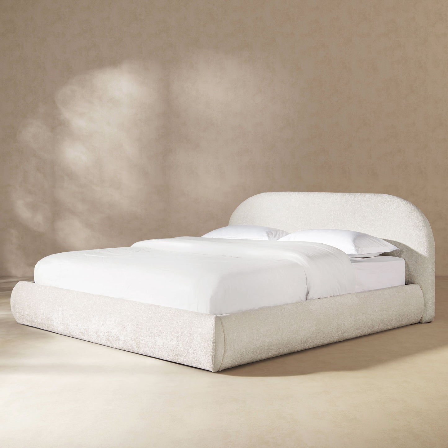 Archie Puffy Grounded - Upholstered Platform Bed - The Sleep Loft - Online Mattress Showroom NYC