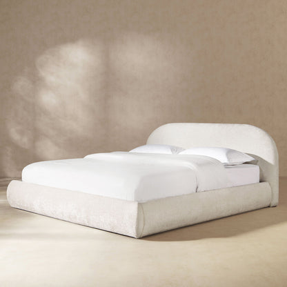 Archie Puffy Grounded - Upholstered Platform Bed - The Sleep Loft - Online Mattress Showroom NYC