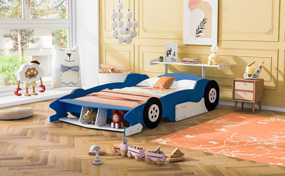 Race Car-Shaped Platform Bed With Wheels - The Sleep Loft - Online Mattress Showroom NYC