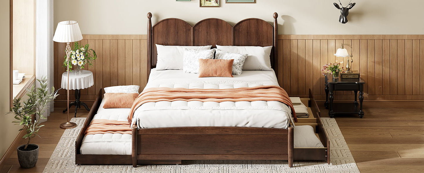 Platform Bed With With 2 Big Drawers And Trundle - The Sleep Loft - Online Mattress Showroom NYC