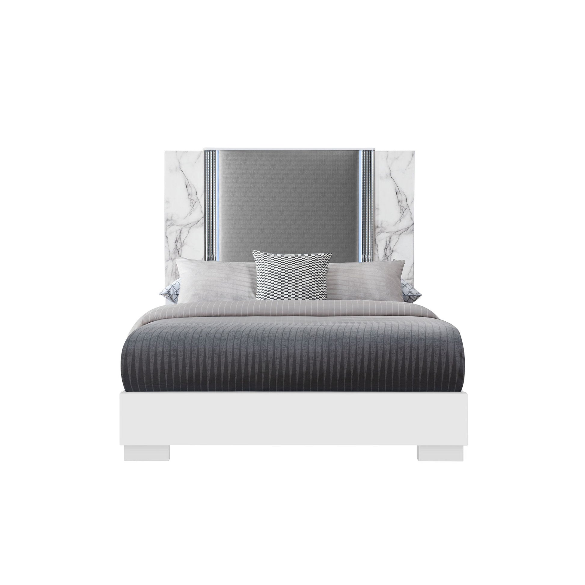Moon - Modern Bed With LED Accent Lighting - The Sleep Loft - Online Mattress Showroom NYC